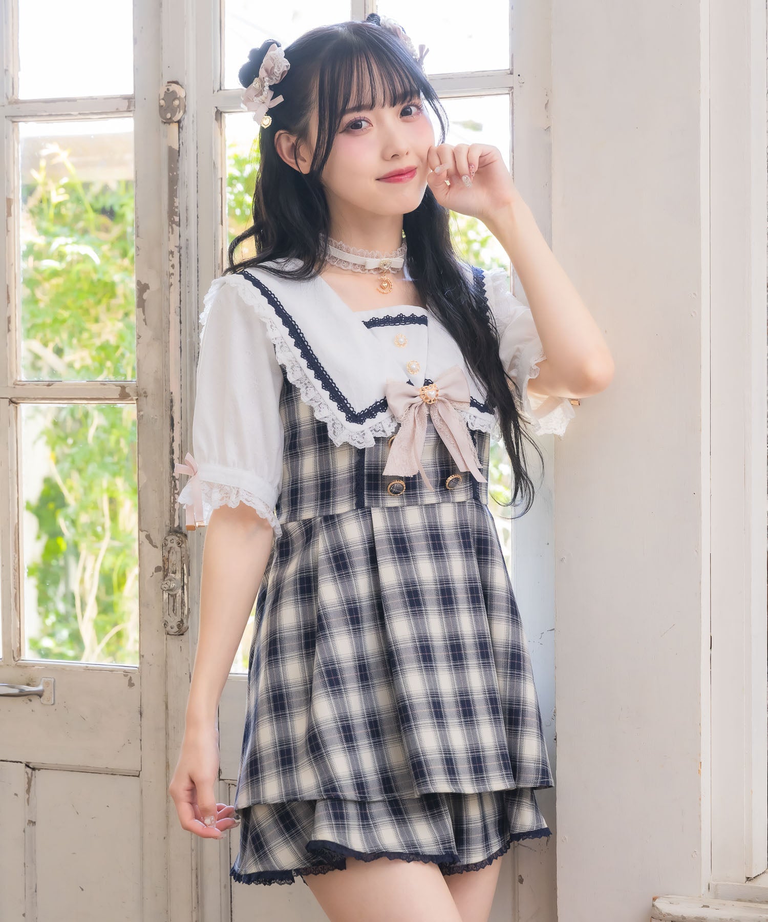 ロジータ ROJITA セーラー衿セットアップ （ネイビー） ネイビー