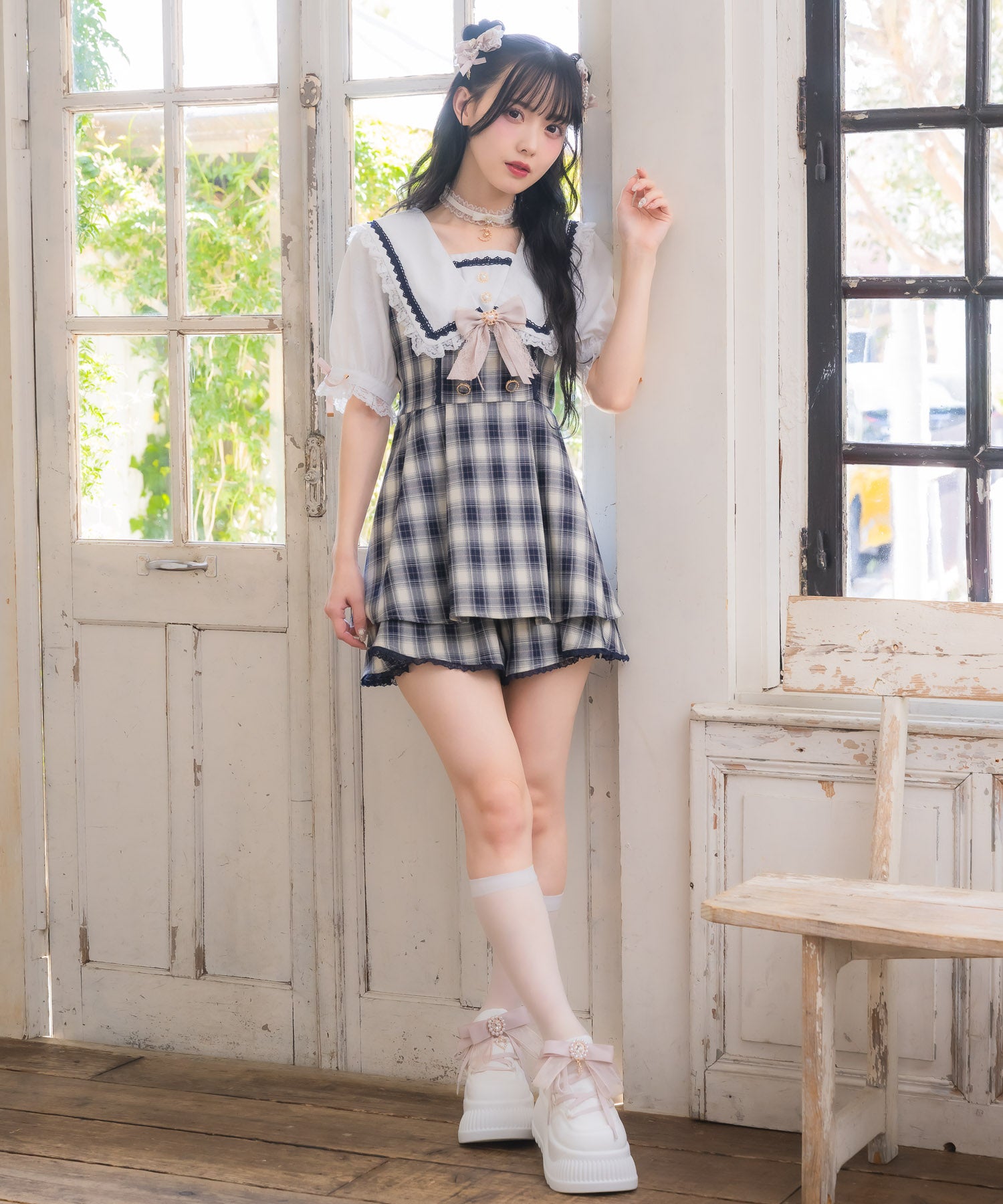 ロジータ ROJITA セーラー衿セットアップ （ネイビー） ネイビー
