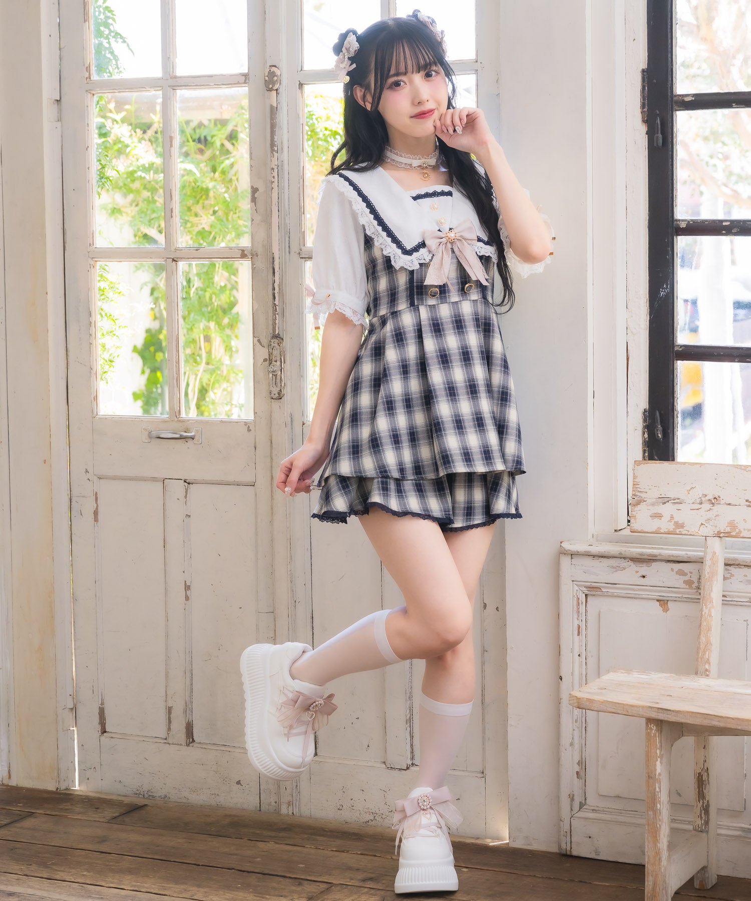 ロジータ ROJITA セーラー衿セットアップ （ネイビー） ネイビー