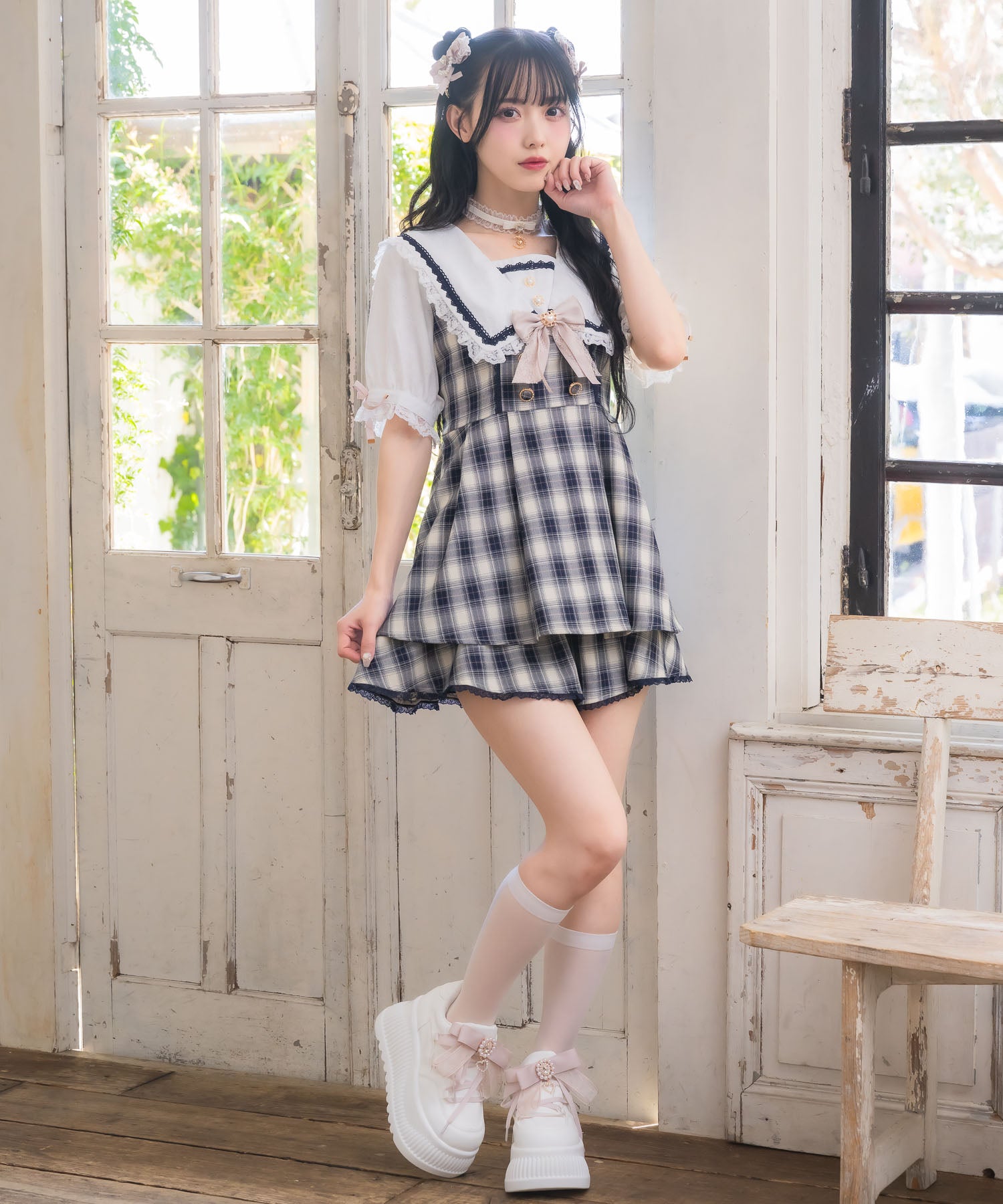 ロジータ ROJITA セーラー衿セットアップ （ネイビー） ネイビー