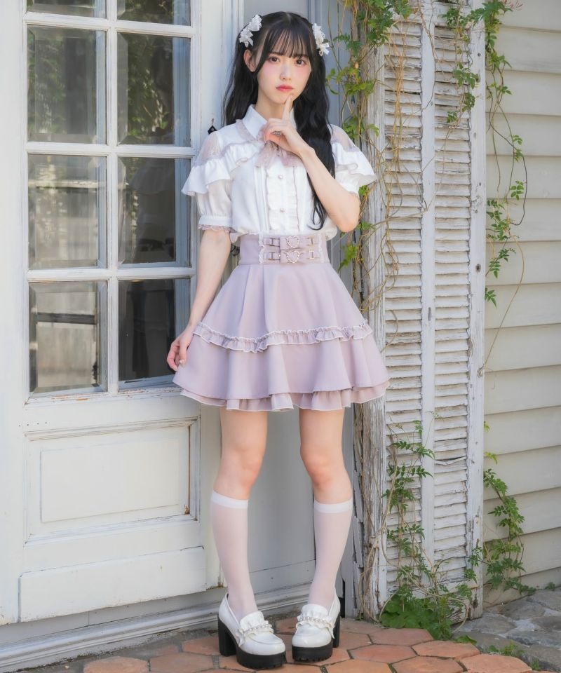 ロジータ ROJITA ベルトリボンデザインスカート （ピンク） ピンク