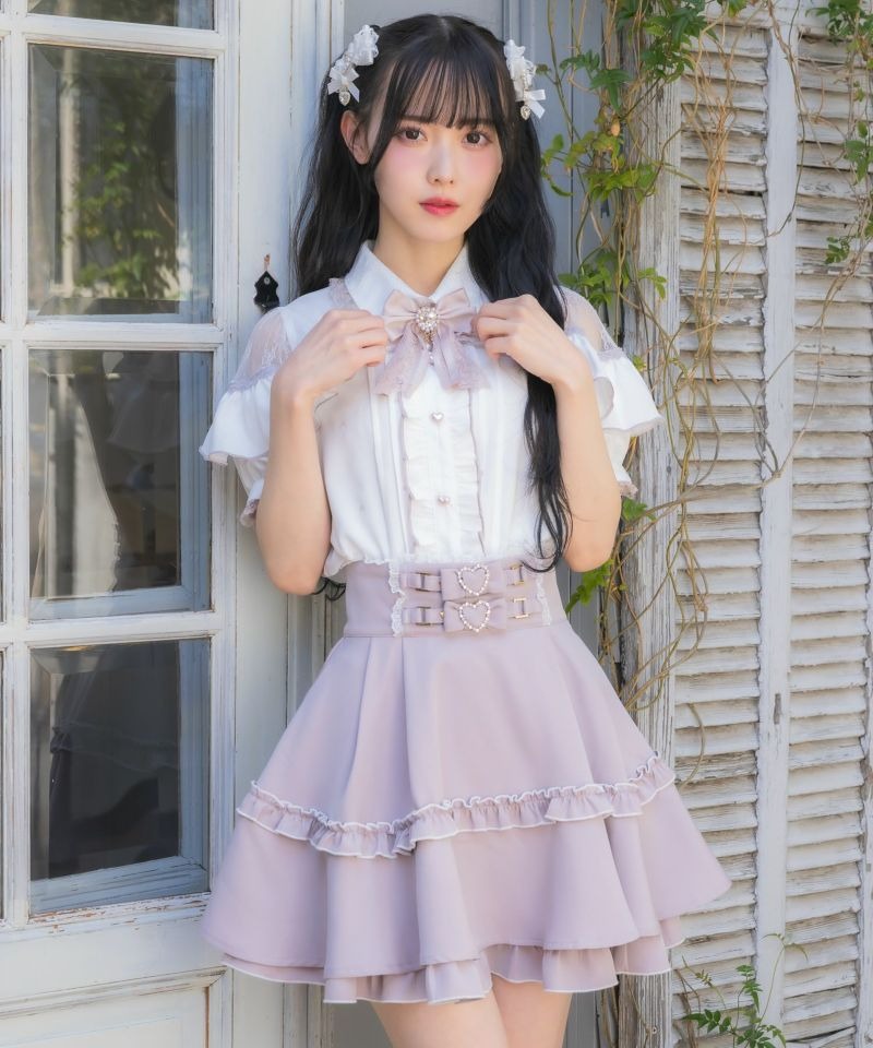 ロジータ ROJITA ベルトリボンデザインスカート （ピンク） ピンク