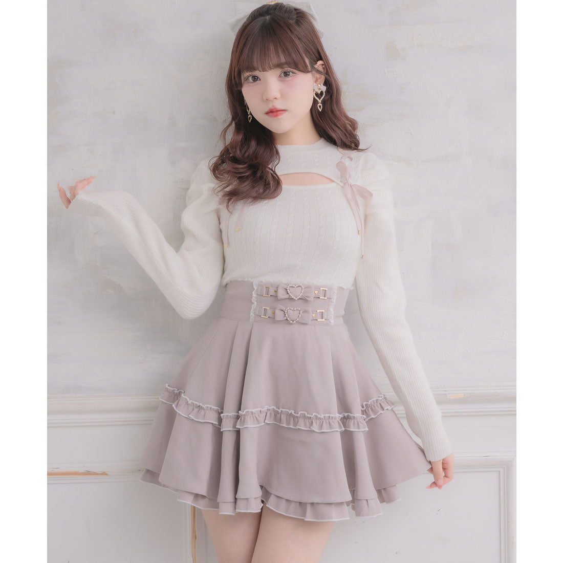 ロジータ ROJITA ベルトリボンデザインスカート （ピンク） ピンク