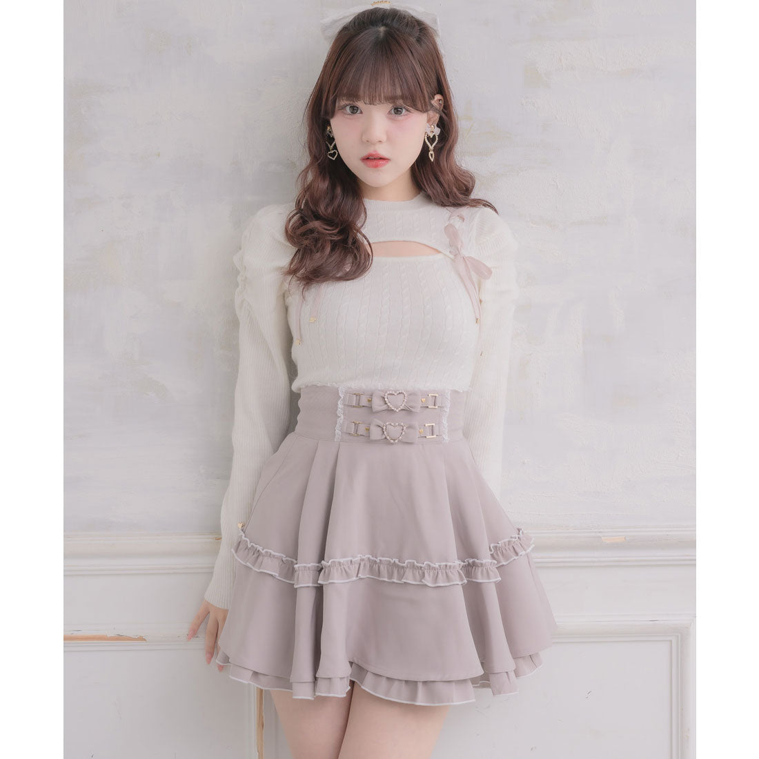 ロジータ ROJITA ベルトリボンデザインスカート （ピンク） ピンク