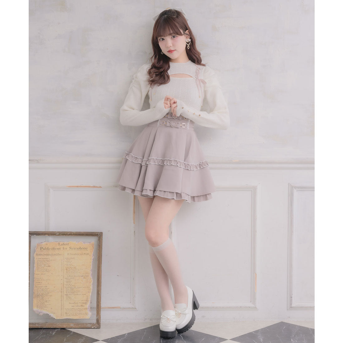 ロジータ ROJITA ベルトリボンデザインスカート （ピンク） ピンク