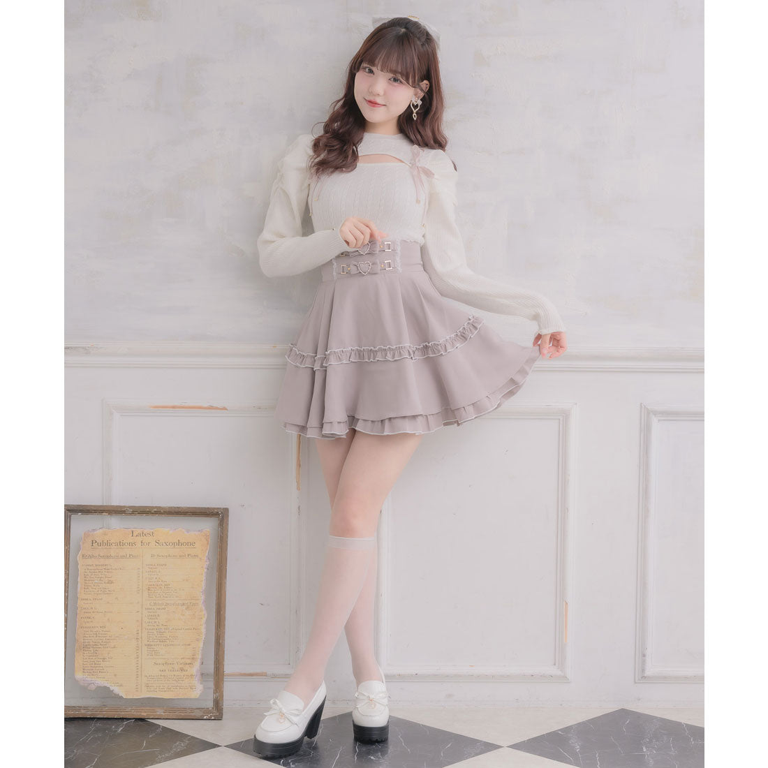 ロジータ ROJITA ベルトリボンデザインスカート （ピンク） ピンク