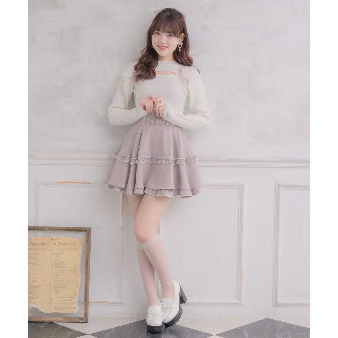 ロジータ ROJITA ベルトリボンデザインスカート （ピンク） ピンク