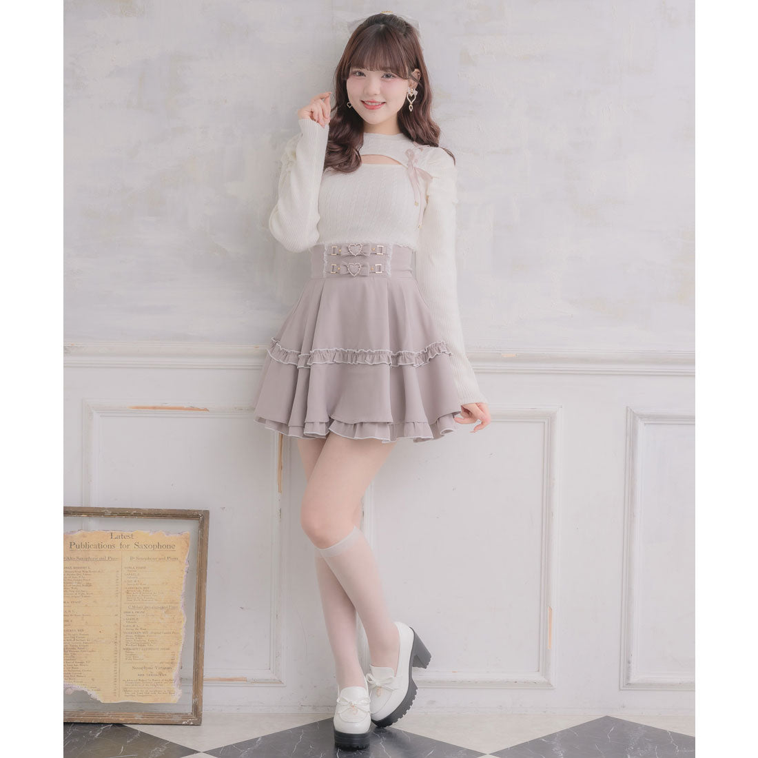 ロジータ ROJITA ベルトリボンデザインスカート （ピンク） ピンク