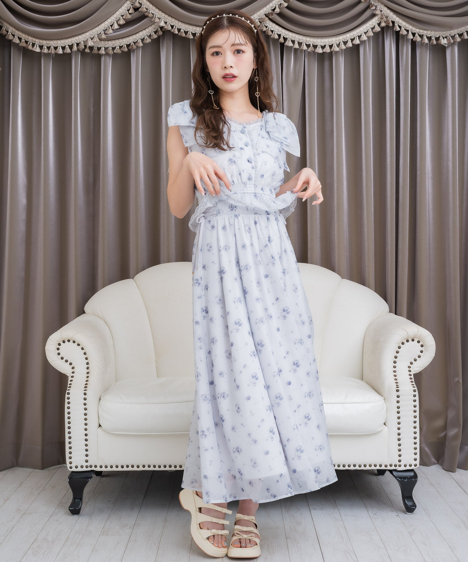 ロジータ ROJITA 花柄セットアップ （ブルー） ブルー