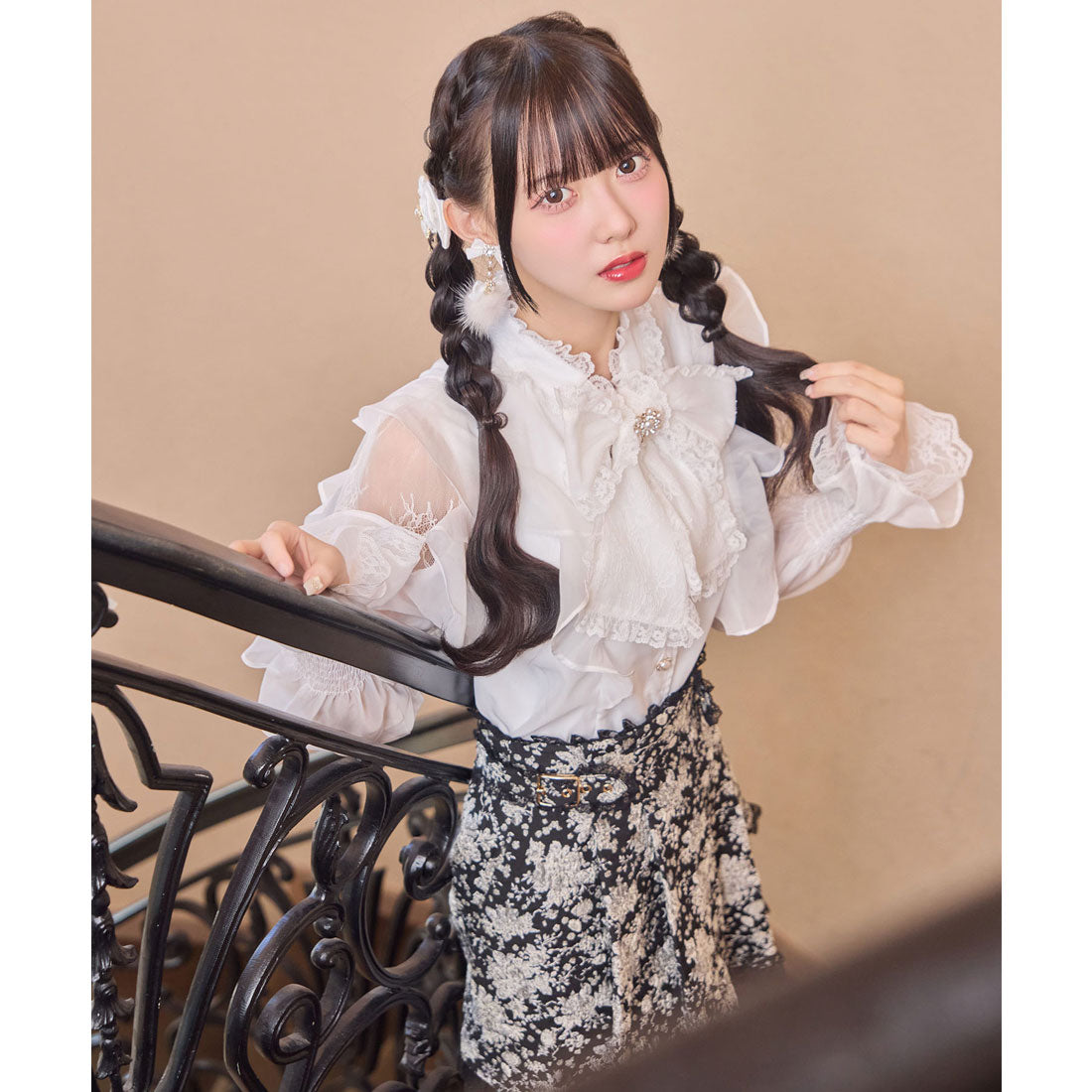 ロジータ ROJITA 花柄ジャガードミニスカパン （マルチ） マルチ