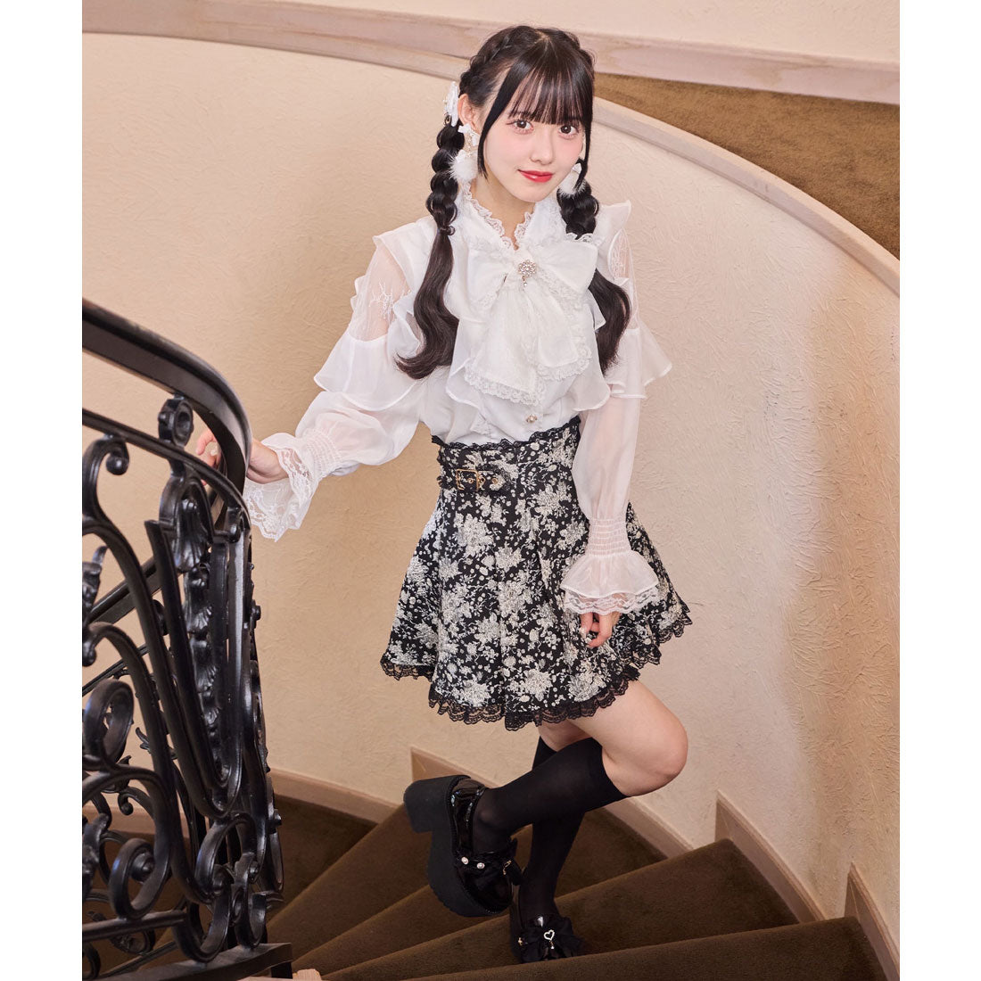 ロジータ ROJITA 花柄ジャガードミニスカパン （マルチ） マルチ
