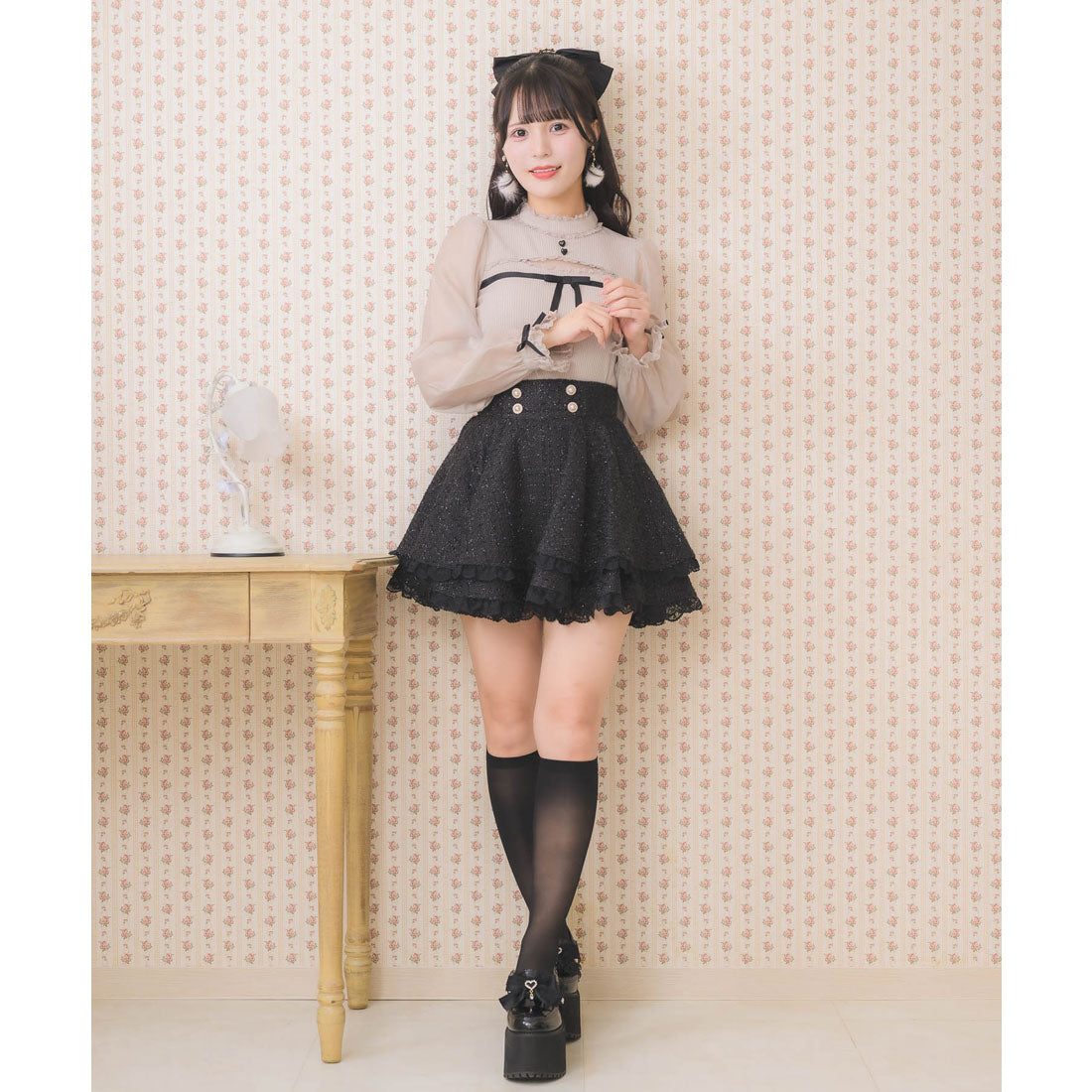 ロジータ ROJITA デコルテ開きシアースリーブトップス （ピンク） ピンク