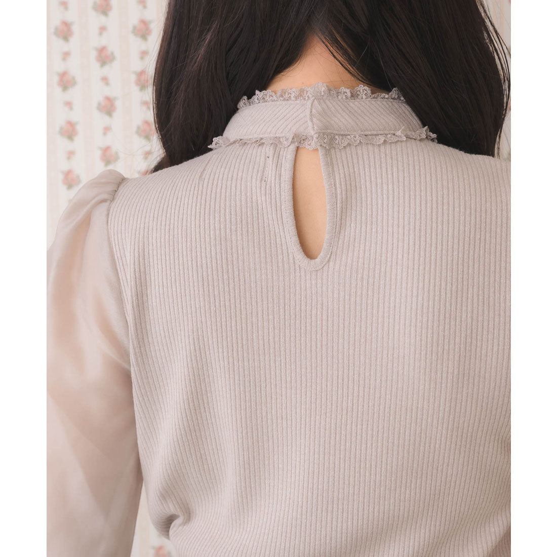 ロジータ ROJITA デコルテ開きシアースリーブトップス （ピンク） ピンク