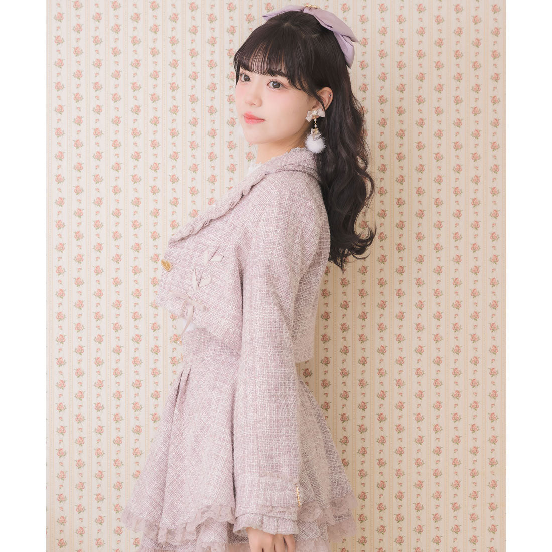 ロジータ ROJITA サイドレースアップショートジャケット （ピンク） ピンク