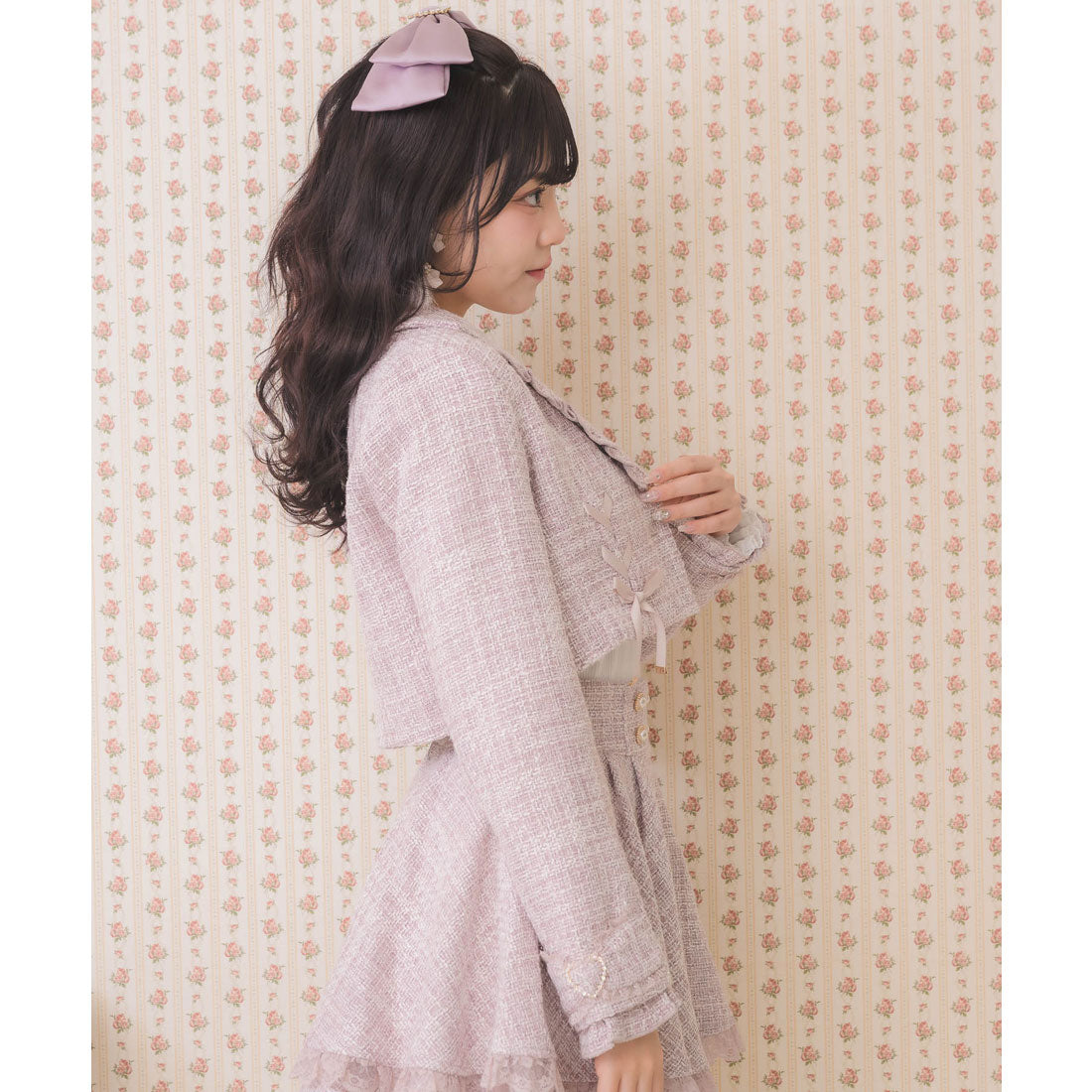 ロジータ ROJITA サイドレースアップショートジャケット （ピンク） ピンク