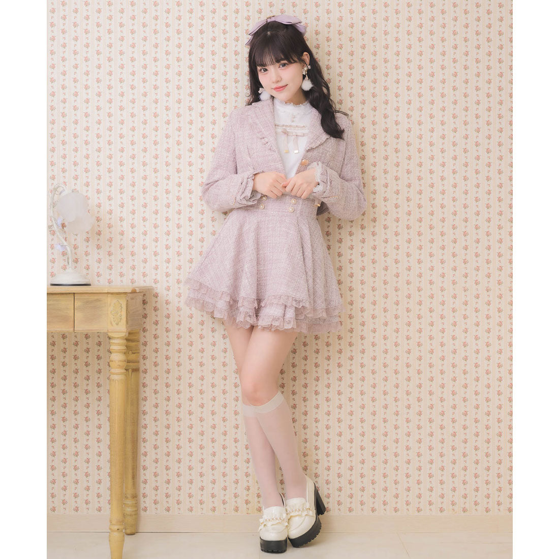 ロジータ ROJITA サイドレースアップショートジャケット （ピンク） ピンク