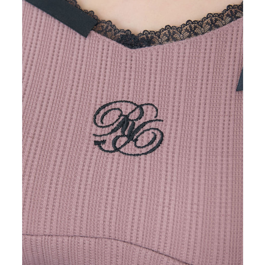 ロジータ ROJITA デコルテリボンロゴトップス （ピンク） ピンク