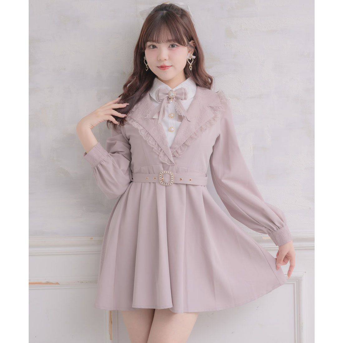 ロジータ ROJITA テーラー衿デザインワンピース （ピンク） ピンク