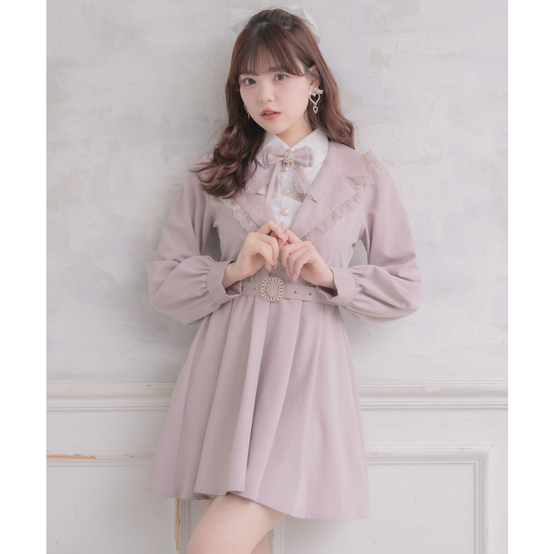 ロジータ ROJITA テーラー衿デザインワンピース （ピンク） ピンク