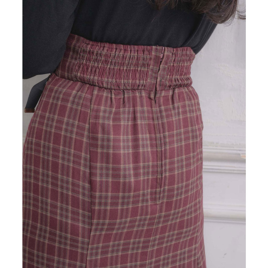 ロジータ ROJITA レースアップロングマーメイドスカート （ボルドー） ボルドー