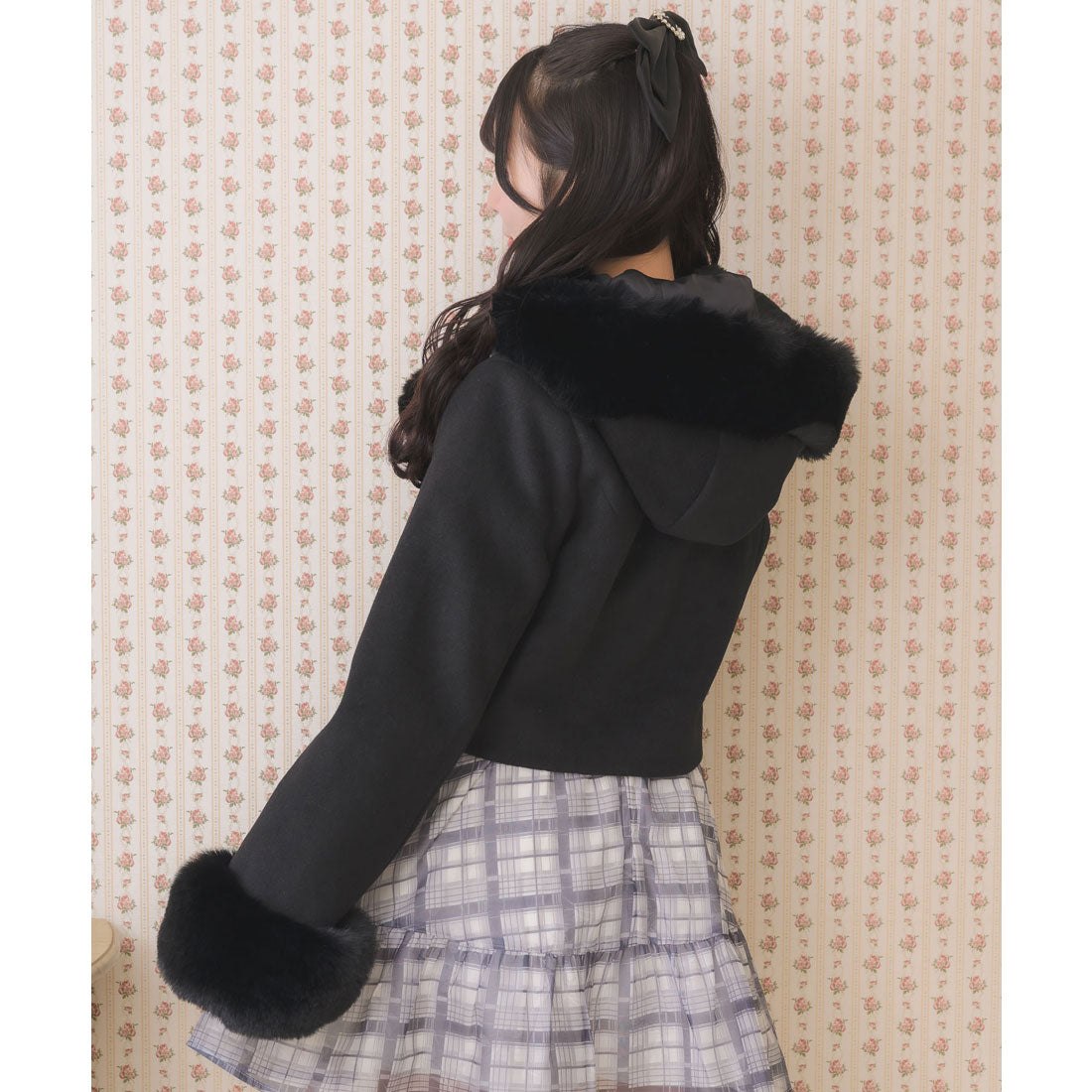 ロジータ ROJITA ハートバックルショートコート （ブラック） ブラック