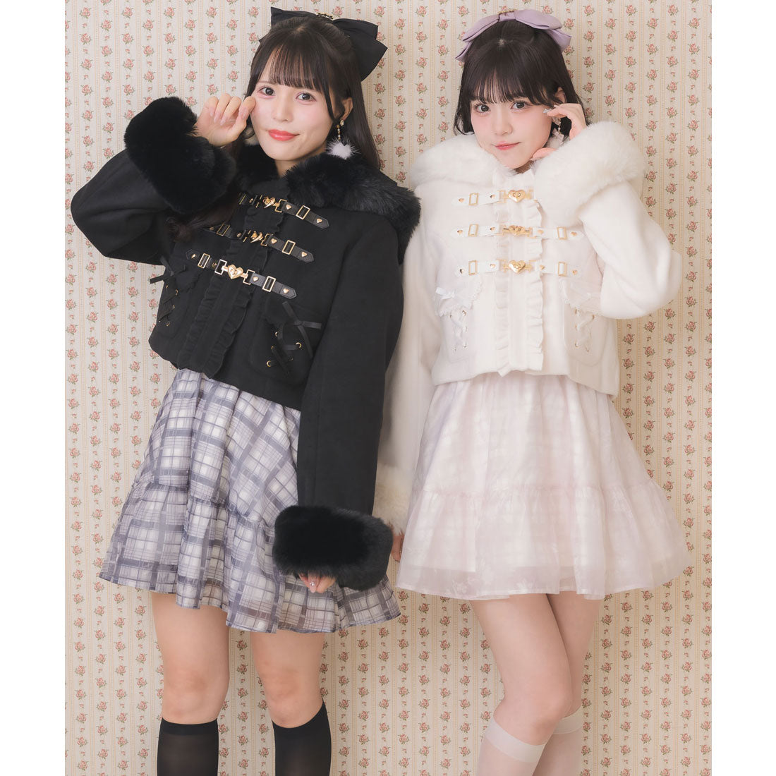 ロジータ ROJITA ハートバックルショートコート （ブラック） ブラック