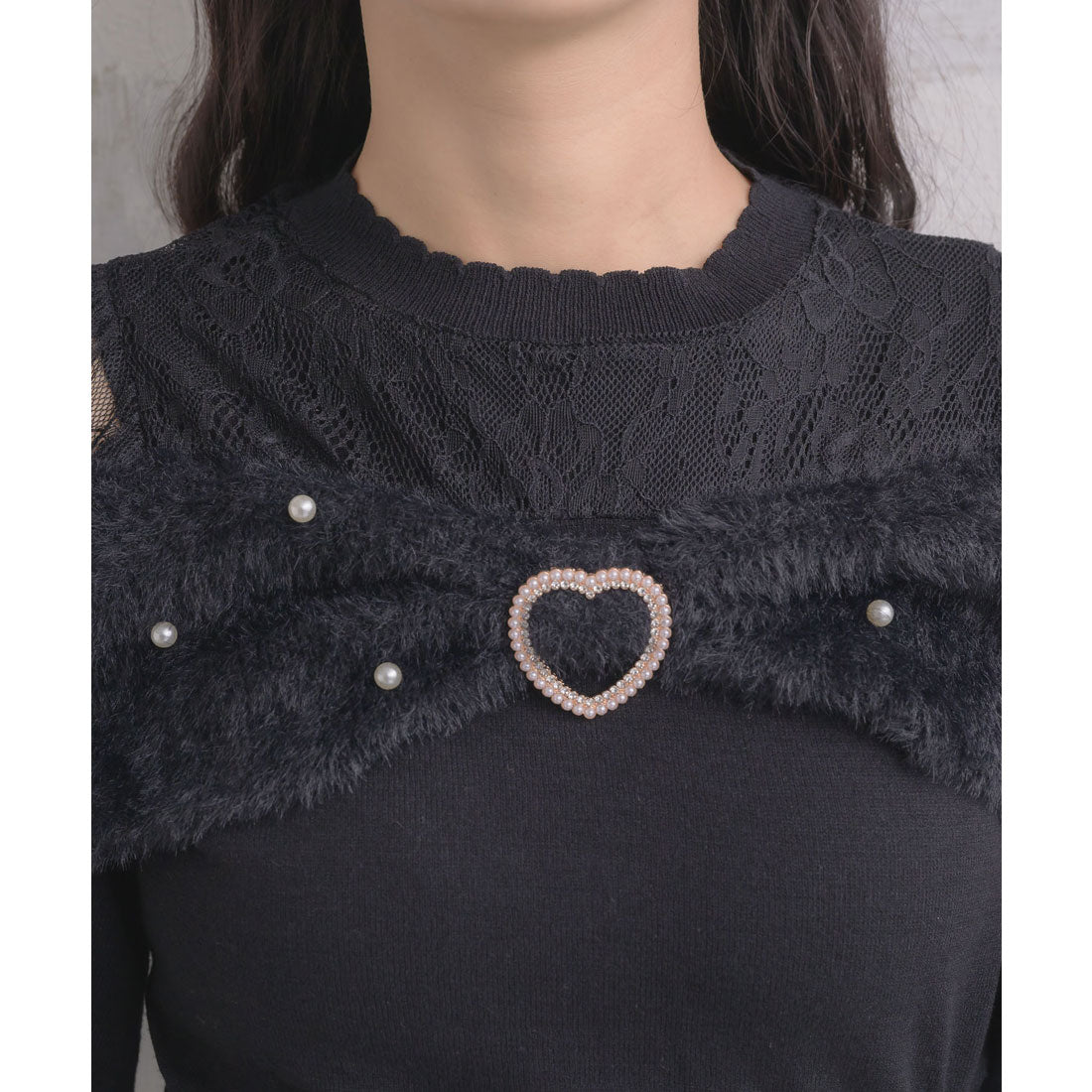 ロジータ ROJITA リボンデザインニットトップス （ピンク） ピンク