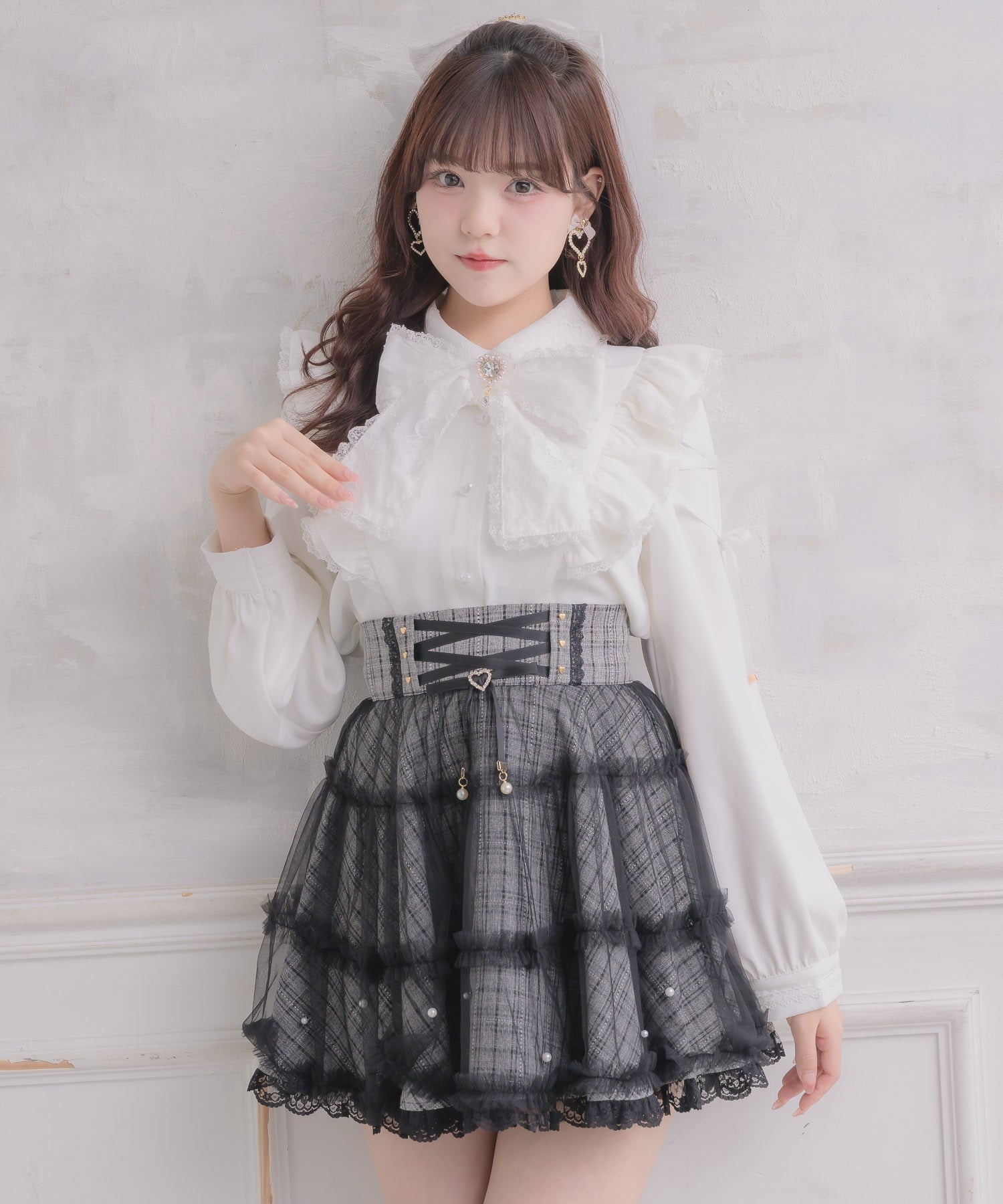 ロジータ ROJITA ボータイレースアップスリーブブラウス （ホワイト） ホワイト