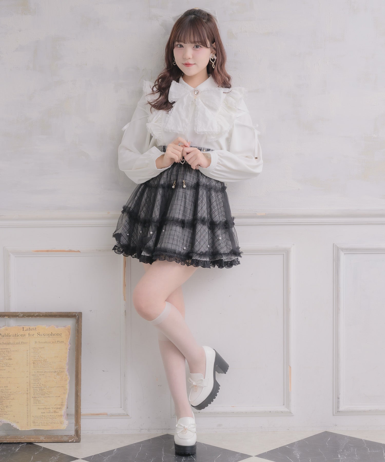 ロジータ ROJITA ボータイレースアップスリーブブラウス （ホワイト） ホワイト