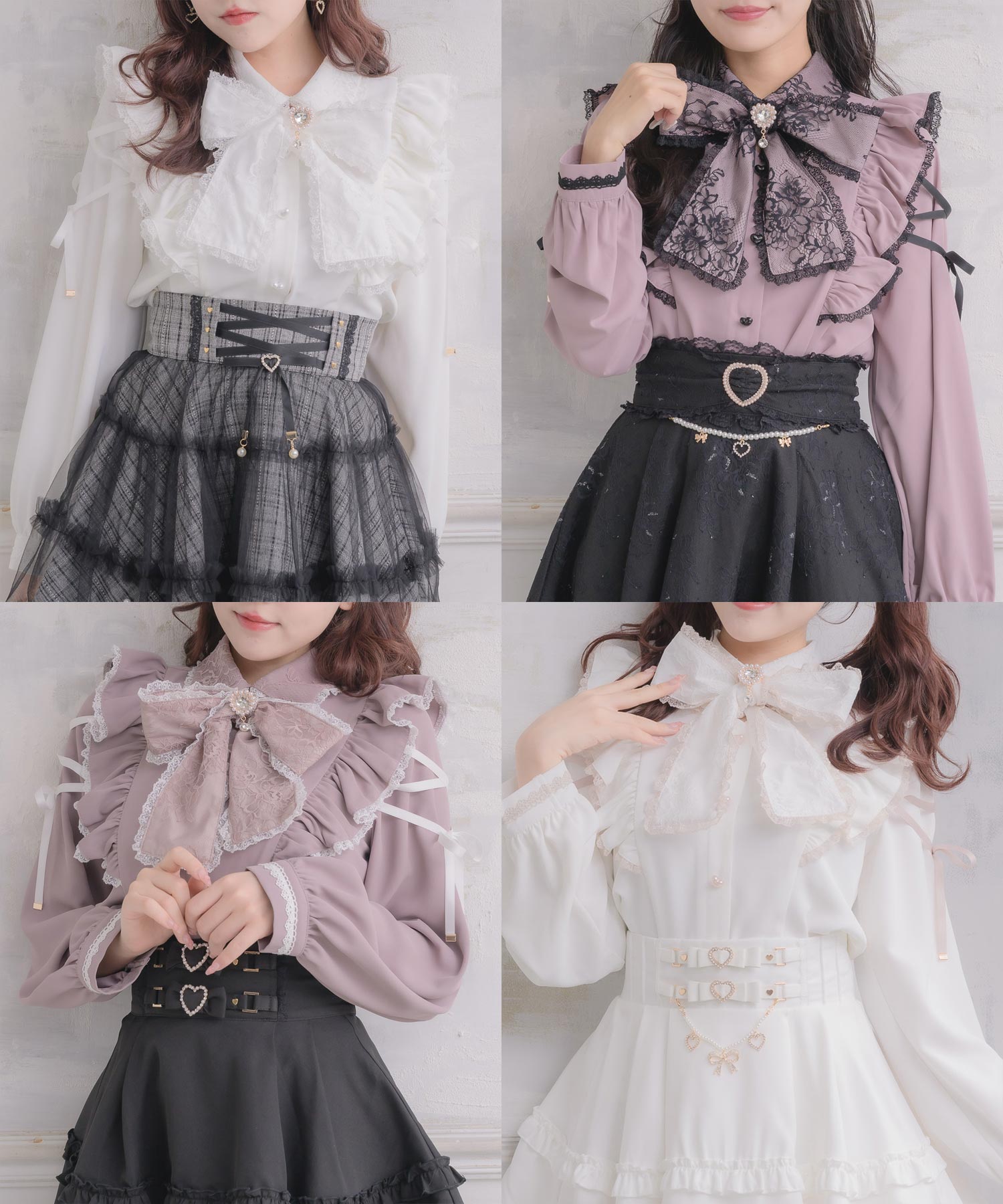 ロジータ ROJITA ボータイレースアップスリーブブラウス （ホワイト） ホワイト