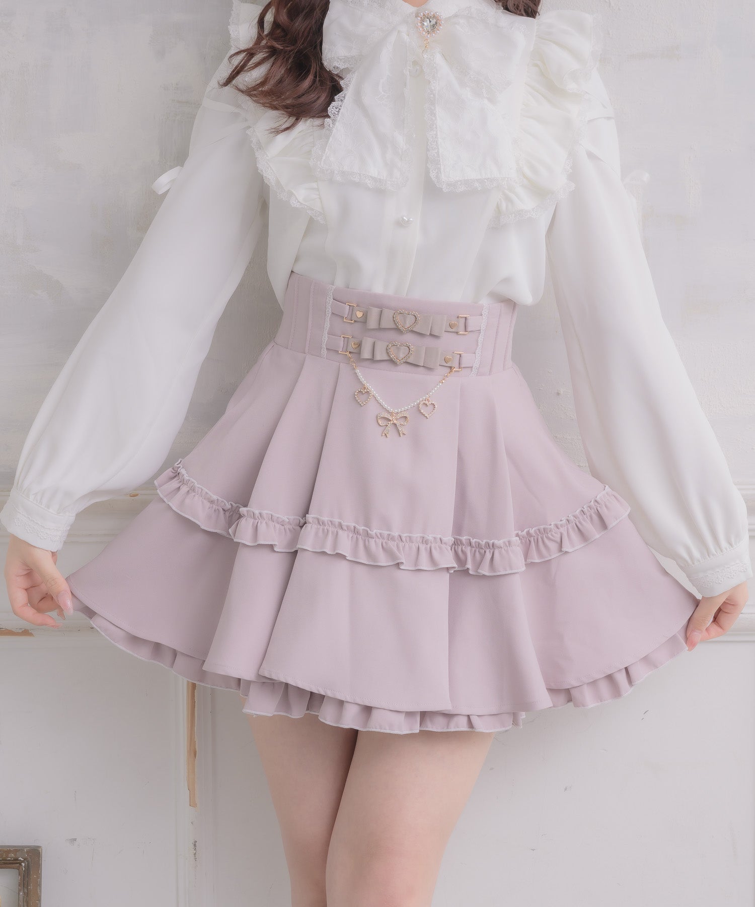 ロジータ ROJITA ウエストリボンデザインスカート （ピンク） ピンク