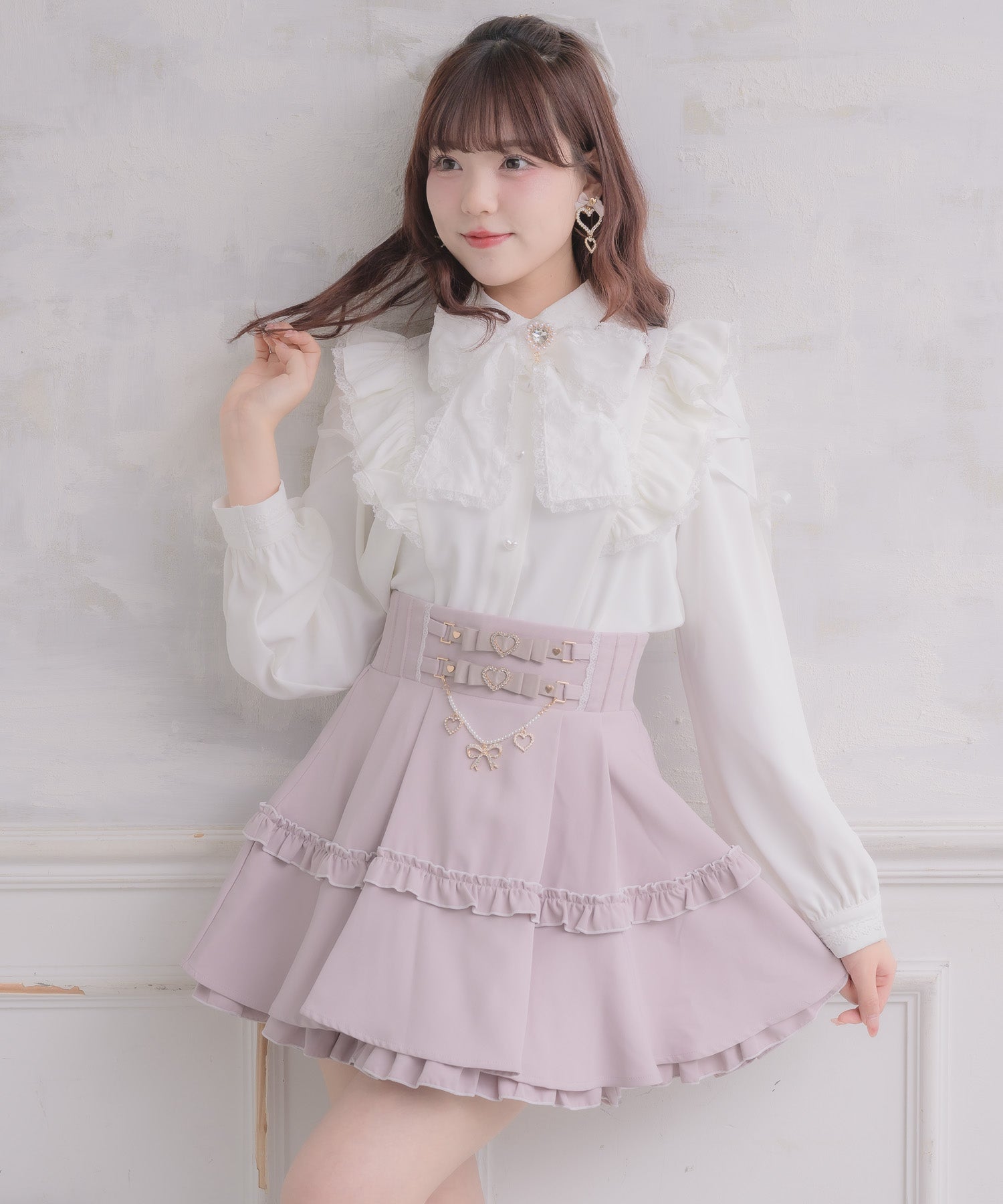 ロジータ ROJITA ウエストリボンデザインスカート （ピンク） ピンク