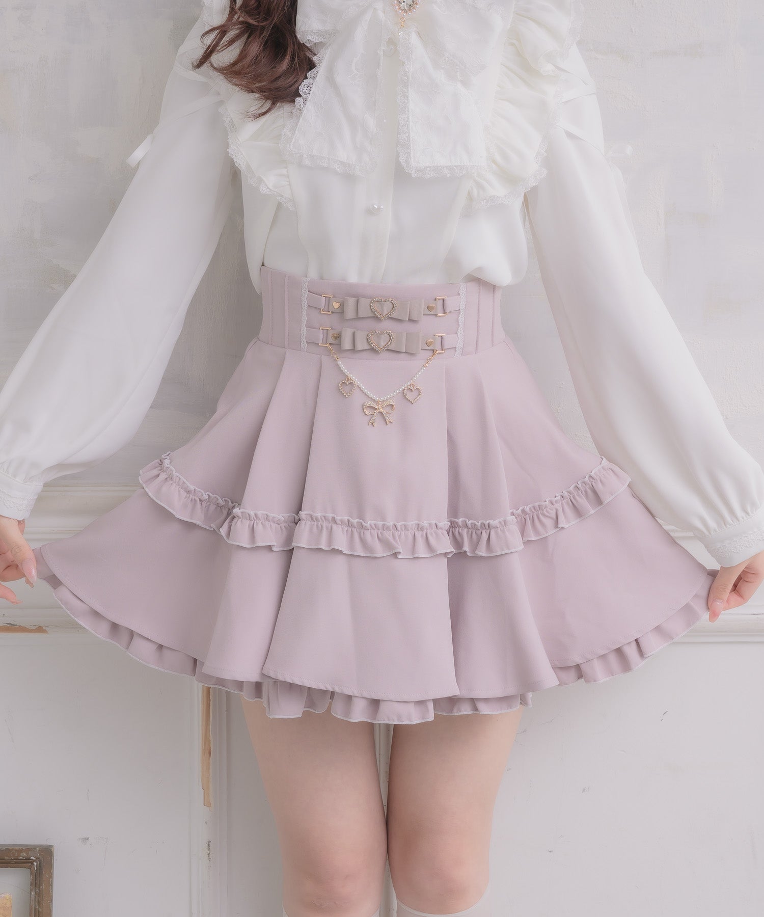 ロジータ ROJITA ウエストリボンデザインスカート （ピンク） ピンク