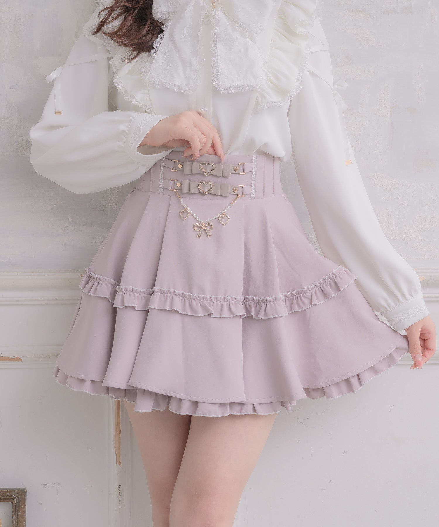 ロジータ ROJITA ウエストリボンデザインスカート （ピンク） ピンク