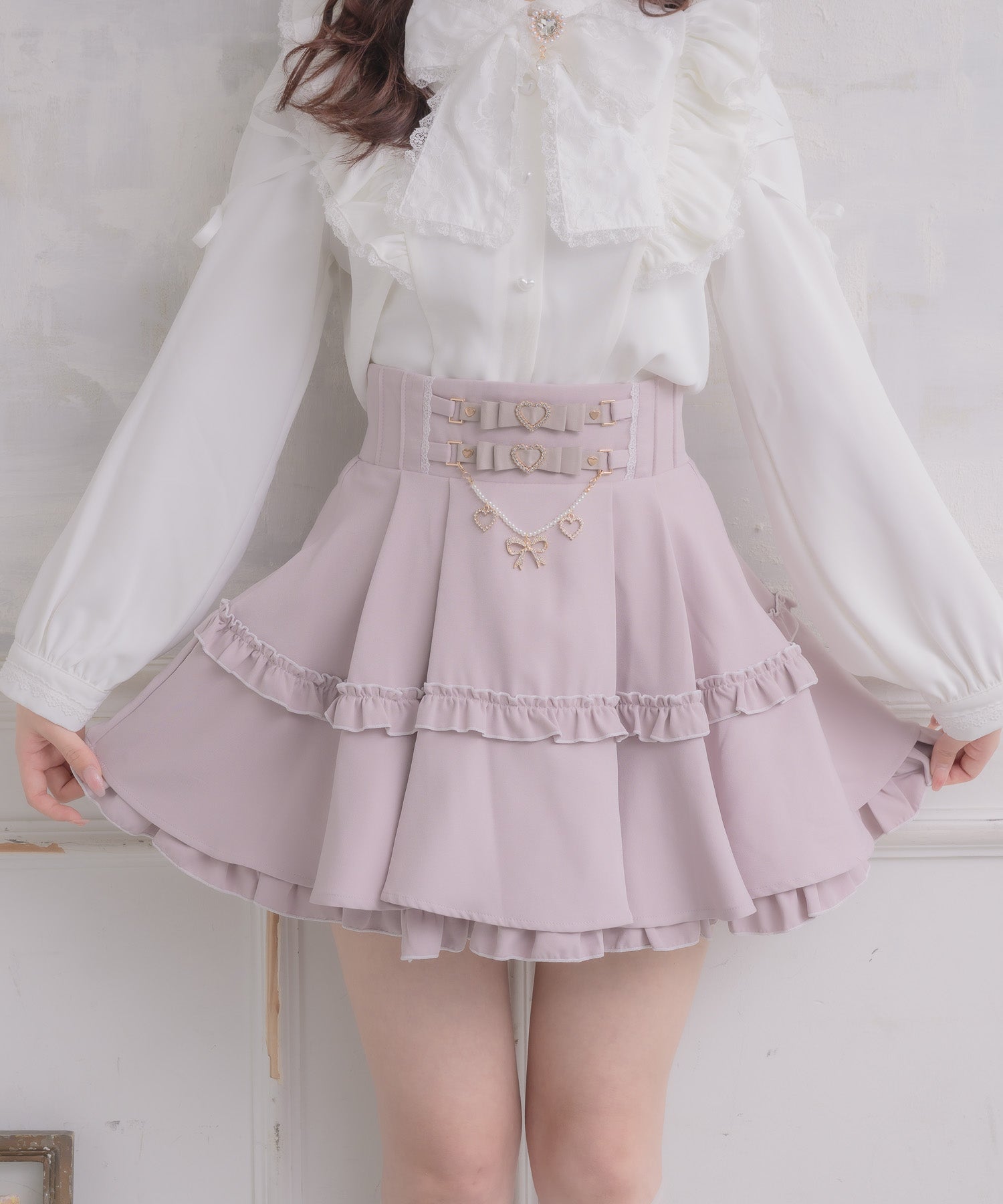 ロジータ ROJITA ウエストリボンデザインスカート （ピンク） ピンク