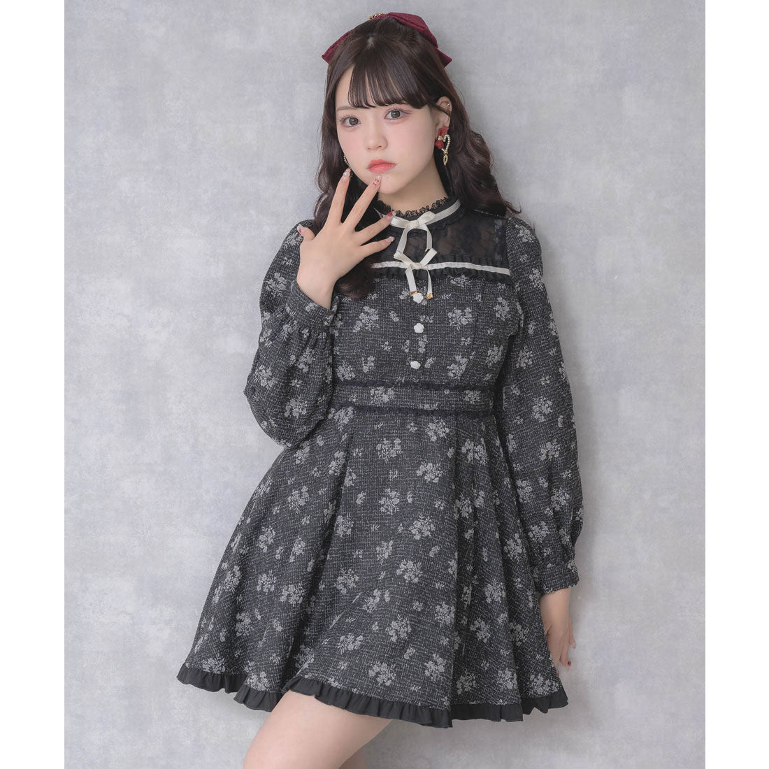 ロジータ ROJITA リボンテープフリルワンピース （マルチ） マルチ