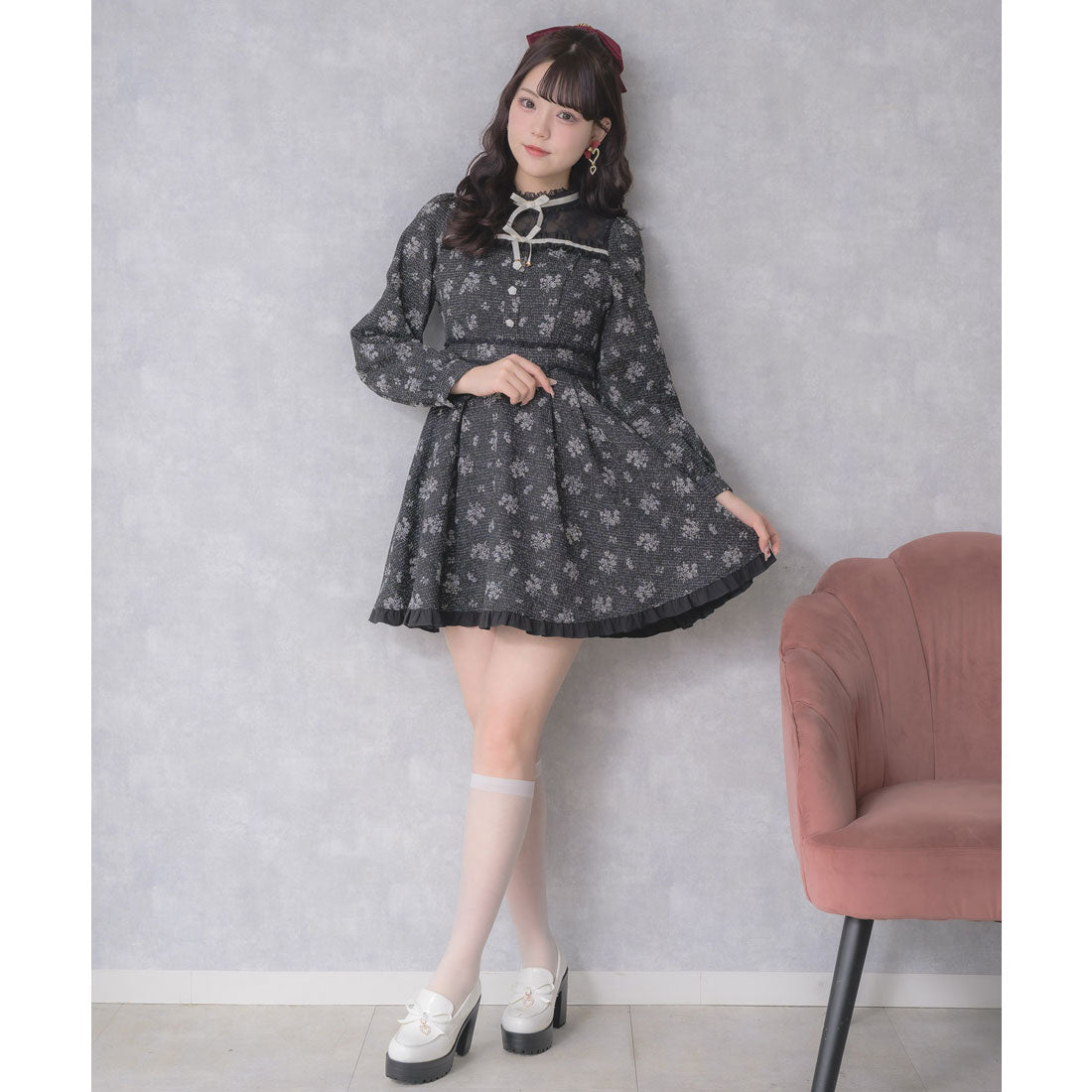 ロジータ ROJITA リボンテープフリルワンピース （マルチ） マルチ