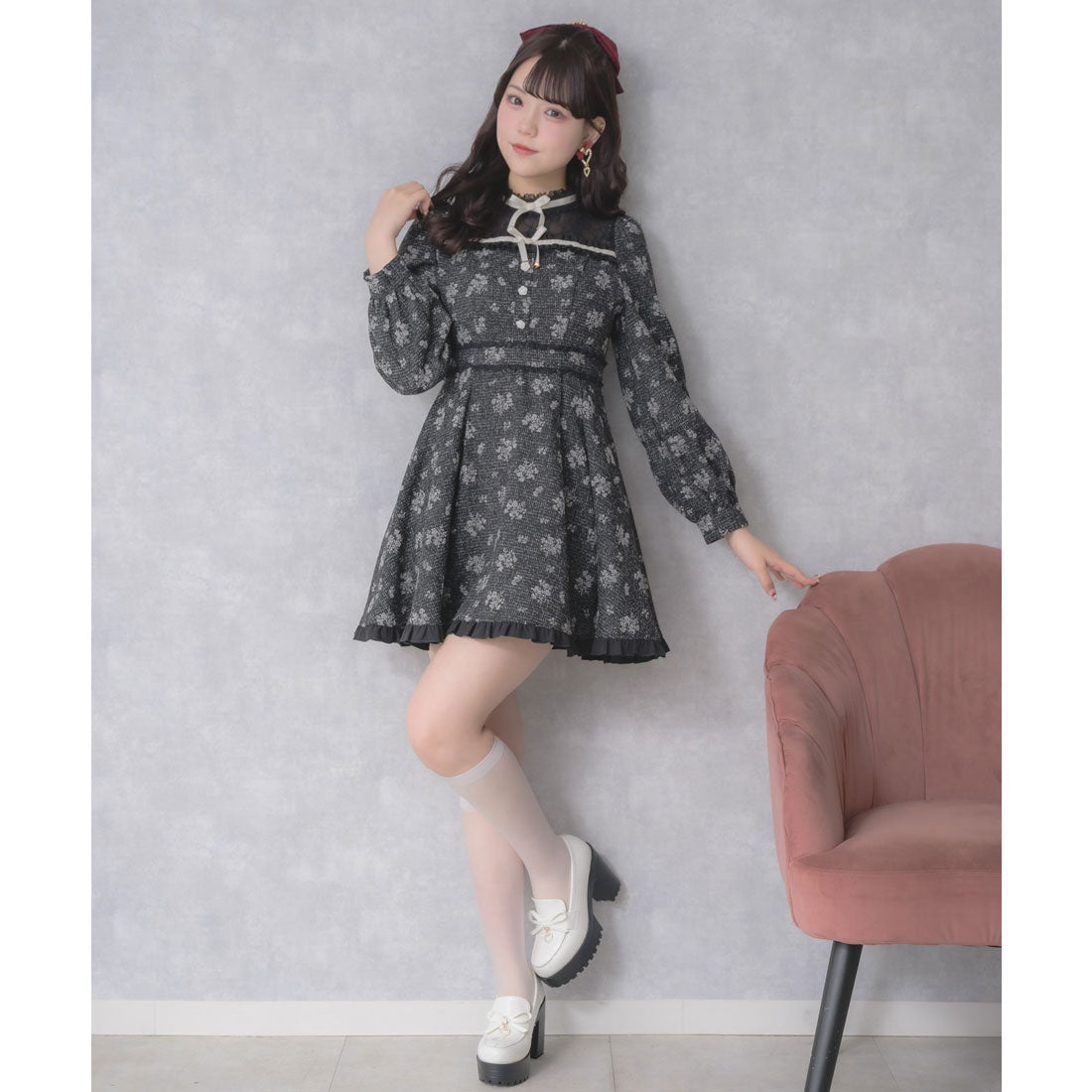 ロジータ ROJITA リボンテープフリルワンピース （マルチ） マルチ