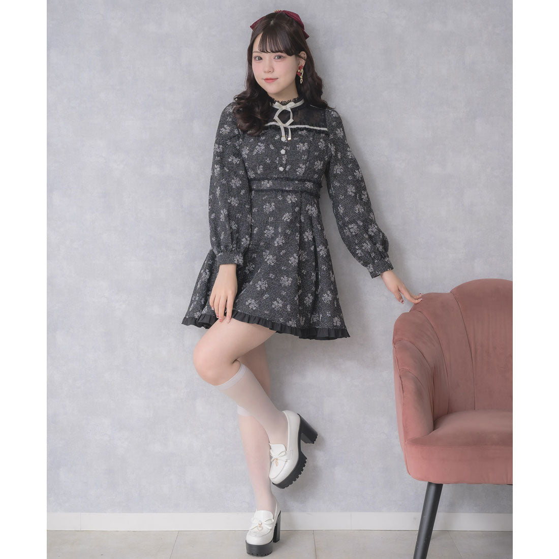 ロジータ ROJITA リボンテープフリルワンピース （マルチ） マルチ