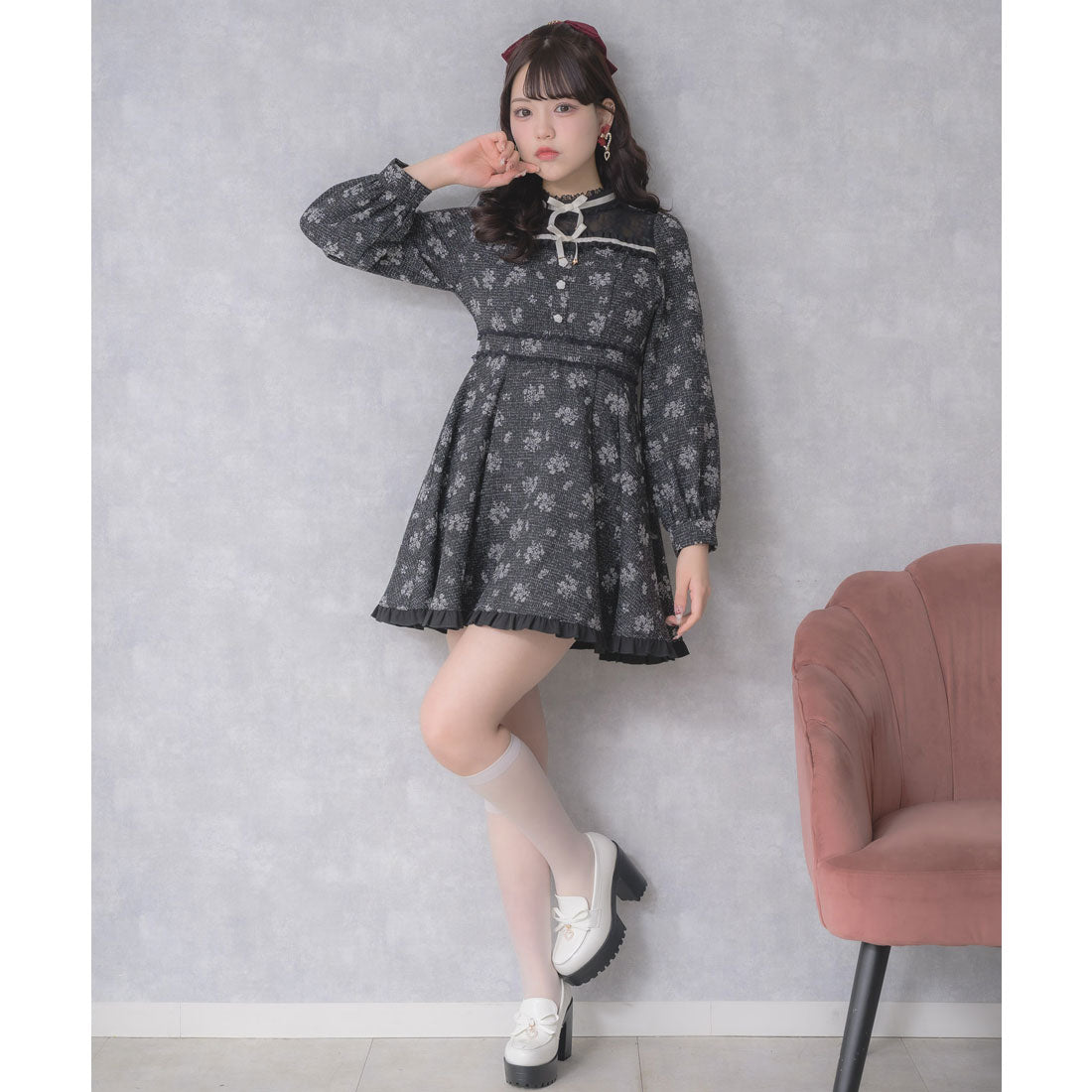 ロジータ ROJITA リボンテープフリルワンピース （マルチ） マルチ