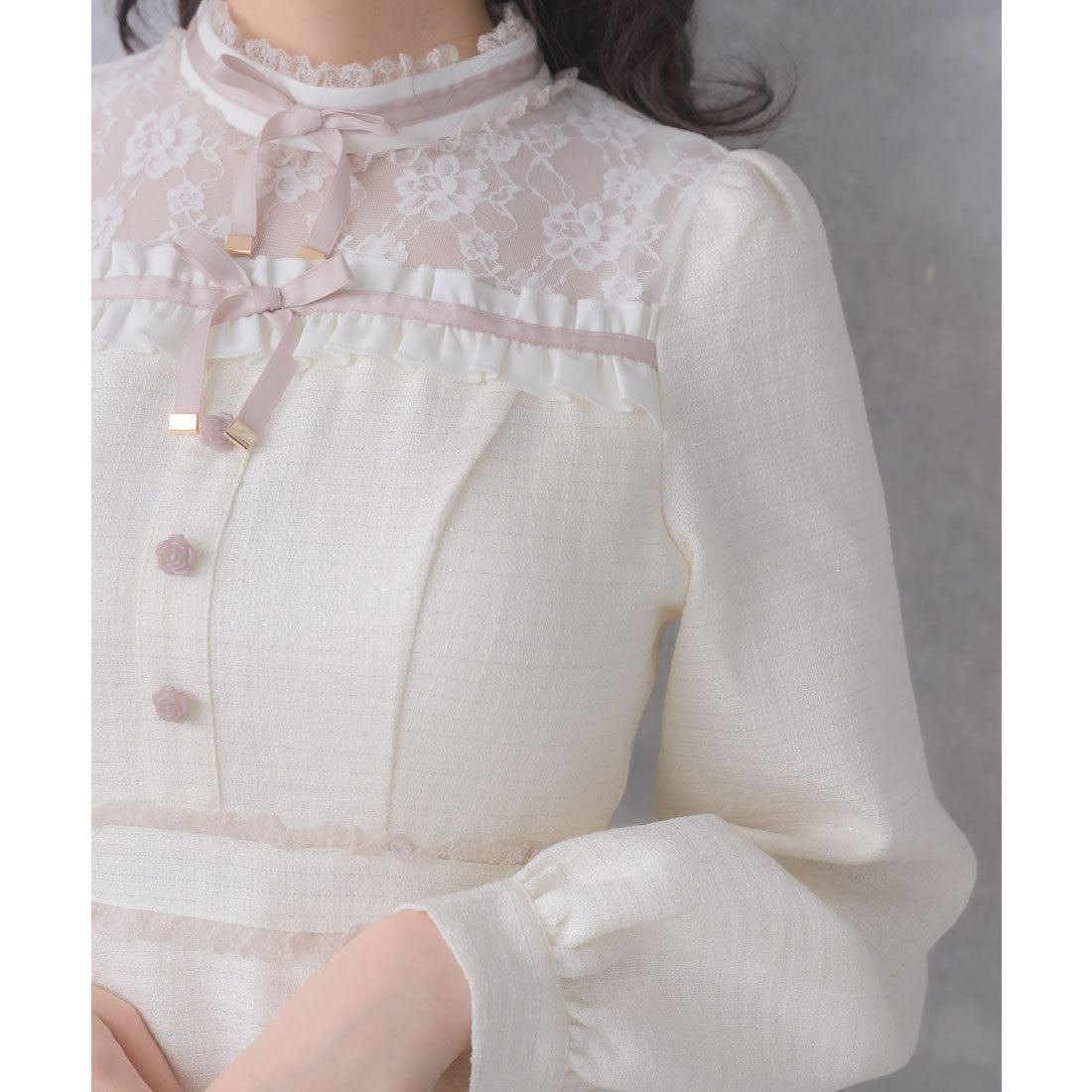 ロジータ ROJITA リボンテープフリルワンピース （マルチ） マルチ