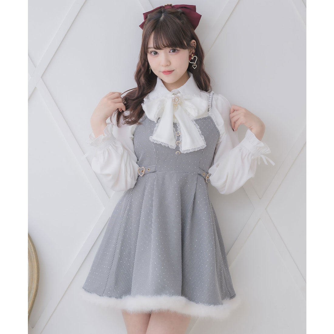 ロジータ ROJITA ファー付きキャミワンピース （マルチ） マルチ