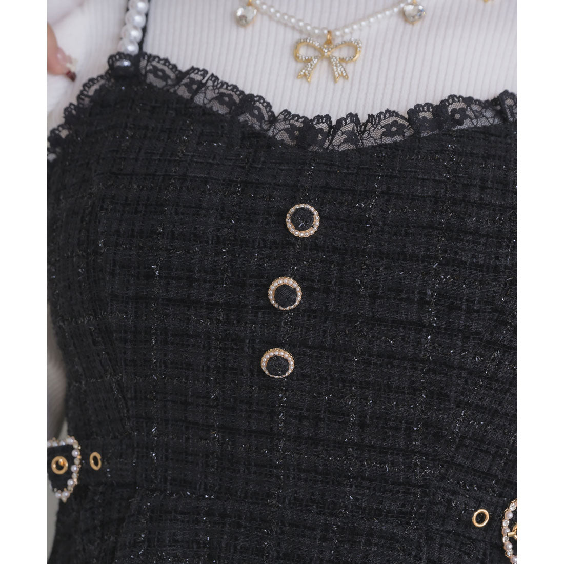 ロジータ ROJITA ファー付きキャミワンピース （マルチ） マルチ