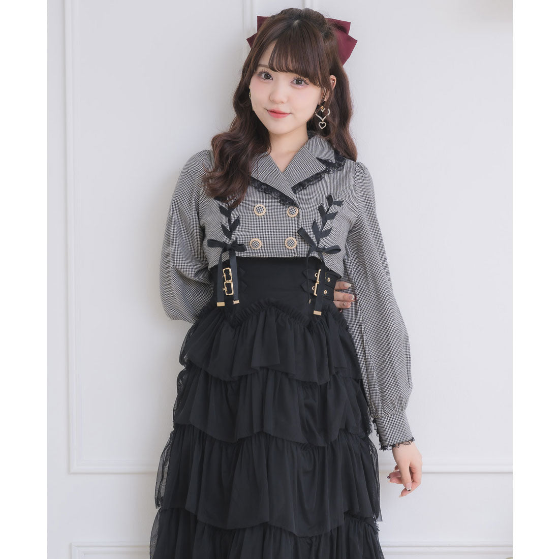 ロジータ ROJITA テーラードドッキングワンピース （チェック） チェック