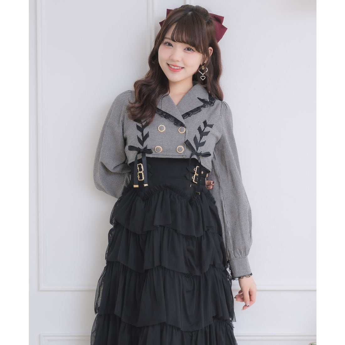 ロジータ ROJITA テーラードドッキングワンピース （チェック） チェック