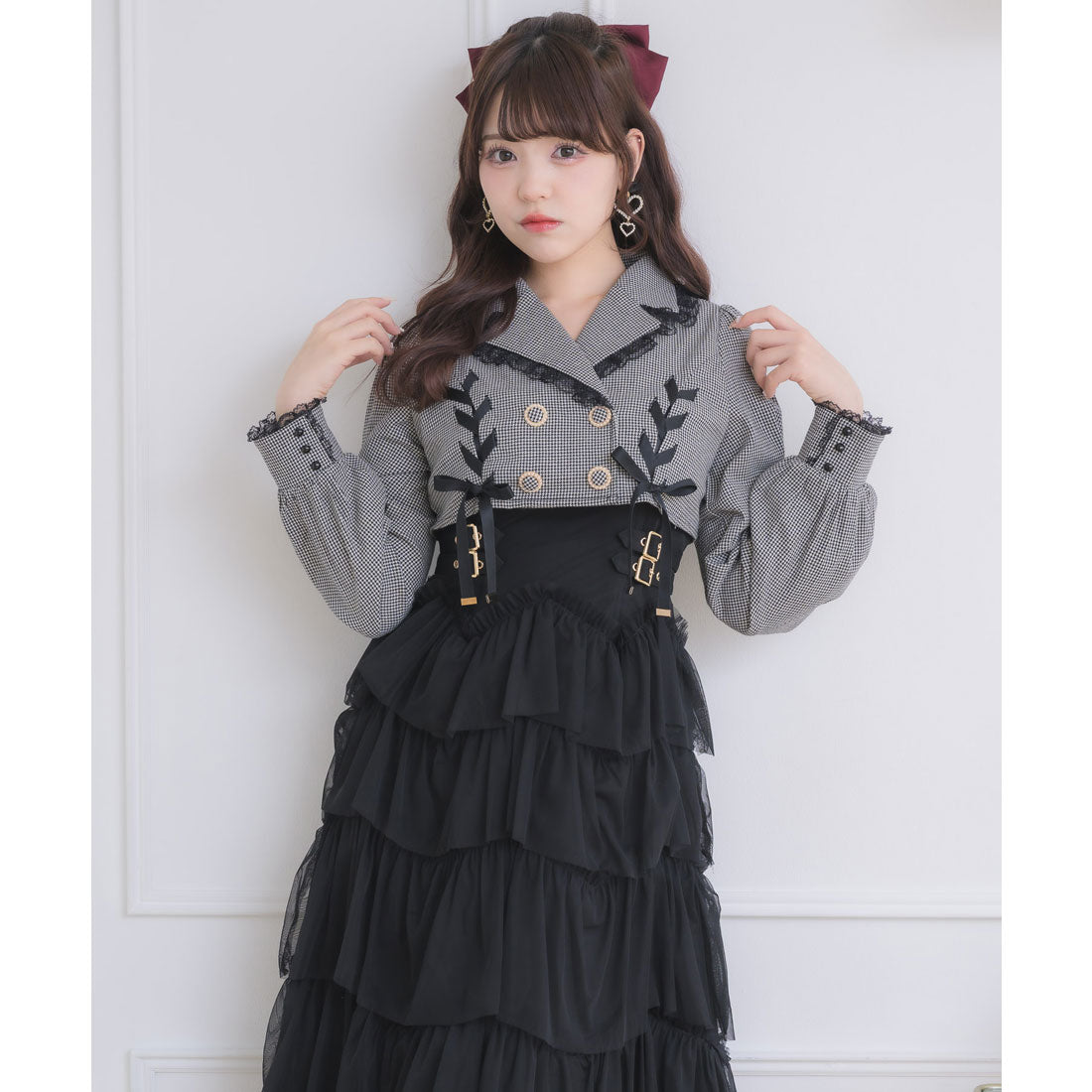 ロジータ ROJITA テーラードドッキングワンピース （チェック） チェック