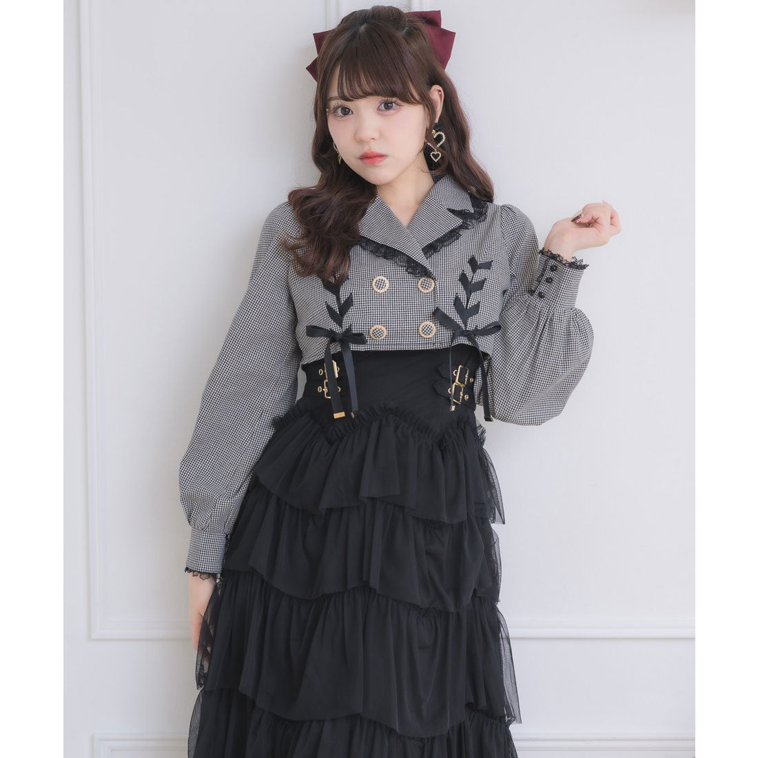 ロジータ ROJITA テーラードドッキングワンピース （チェック） チェック