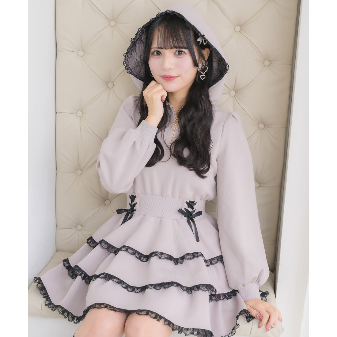 ロジータ ROJITA ティアードスウェットワンピース （ピンク） ピンク