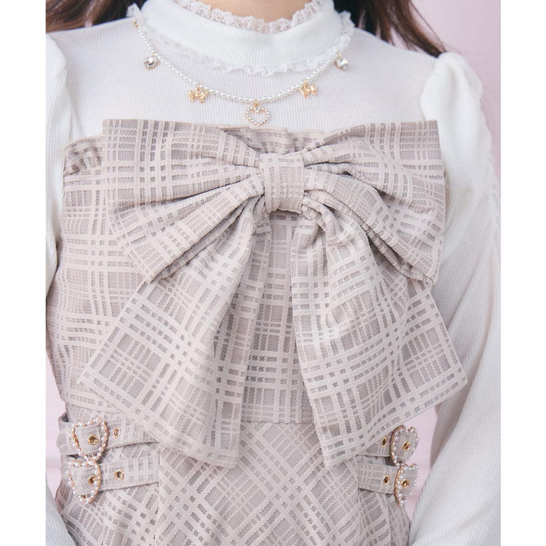 ロジータ ROJITA ビッグリボン長袖ロングワンピース （ピンク） ピンク