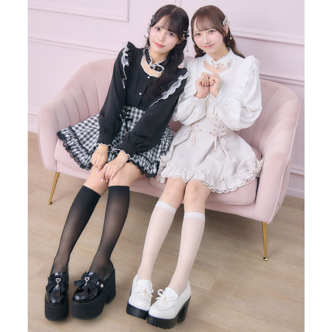 ロジータ ROJITA ハートバックルラッフルフリルブラウス （ホワイト） ホワイト